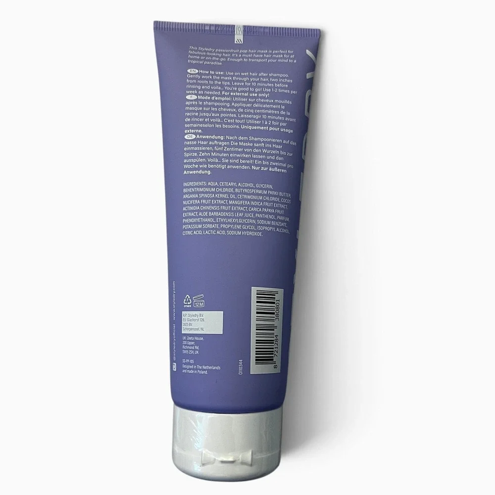 StyleDry Passionfruit Pop Hair Mask 3.38 oz Shea Butter Argan Oil NEW